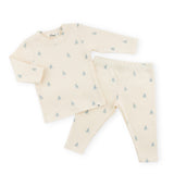 Oh Baby! Mini Sailboats Print 2pc Set ~ Milk/Sky