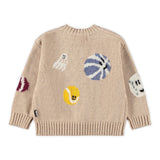 Molo Baby Breeze Knit Cardigan & Sol Pants Set ~ Fuzz Ball Sandy