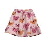 Play Up Girls Hearts Print Fleece Sweatshirt & Skirt Set ~ Rose