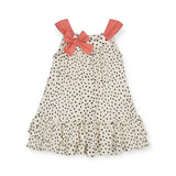 Mayoral Baby Girl Printed Dot Dress ~ Chickpea/Clay