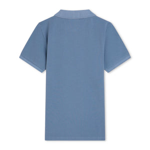 Scotch & Soda Boys Garment-Dyed Pique Polo ~ Captain Blue
