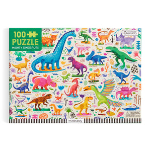 Mudpuppy Mighty Dinosaurs 100 Piece Puzzle