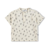 Molo Baby Evero Woven s/s Shirt & Serene Pants Set ~ Happy Notes