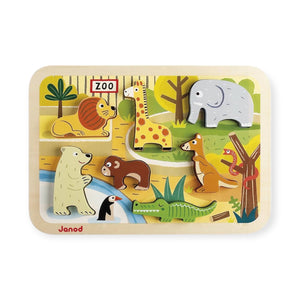 Janod Chunky Wooden Puzzle ~ Zoo