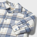 Mayoral Baby Boy Sherpa Lined Check Shirt Jacket ~ Iceberg
