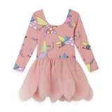 Stella McCartney Girls l/s Fairy Dress w/ Tulle Skirt ~ Peach