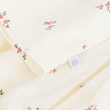 Petit Bateau Sleeveless Gauze Floral Print Dress w/ Bloomer~ Ecru Multi