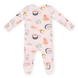 Angel Dear 2 Way Zipper Footie ~ Sushi Pink