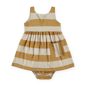 Babyclic Printed Dress ~ Mustard Stripe