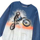 Molo Monti Sweatshirt ~ Wheelie Blue