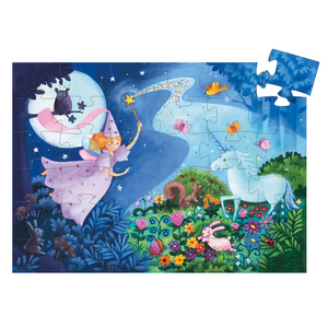 Djeco Fairy & Unicorn Silhouette Puzzle