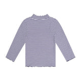 Huxbaby Dreamy Denim Overall Dress & Ribbed l/s Top Set ~ Blue Denim/Ink Stripe