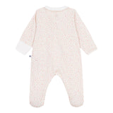 Petit Bateau Front Zip Floral Print Footie w/ Collar ~ Multi