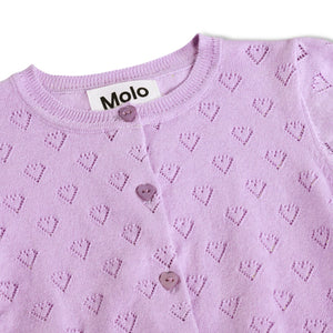Molo Baby Gertrud Cardigan ~ Crocus Petal