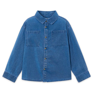 Mayoral Boys l/s Denim Button Down Shirt ~ Medium Wash