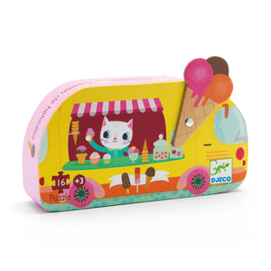 Djeco Ice Cream Truck Silhouette Puzzle