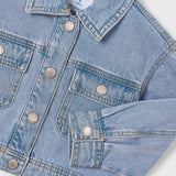 Mayoral Girls Denim Jacket ~ Light Wash
