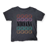 Rowdy Sprout Baby Nirvana Smiley s/s Tee ~ Vintage Black