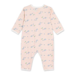 Petit Bateau l/s Striped Elephant Print Romper ~ Multi