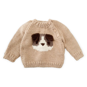 The Blueberry Hill Knit Dog Sweater ~ Latte