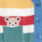 Huxbaby Peekaboo Hux Stripe Knit Cardigan ~ Multi