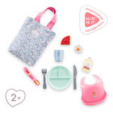 Corolle Large Mealtime Set ~ Floral