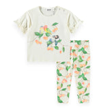 Molo Baby Eline Tee & Stefanie Leggings Set ~ Love Birds/Sweet Cherries