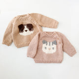 The Blueberry Hill Knit Cat Sweater ~ Blush