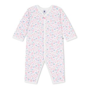 Petit Bateau l/s Floral Print Romper ~ Multi