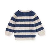 Babyface Baby Boy Striped Knit Sweater ~ Blue/Natural