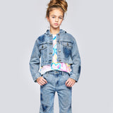Hannah Banana Colorful Graffiti Sweatshirt 7-12 ~ Pink Multi