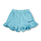 Bobo Choses Girls Pixel Daisy Ruffled Top & Shorts Set ~ Light Blue