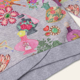 Oilily Girls Heureux Paris Print Sweatshirt & Prom Sweatpants Set ~ Gray