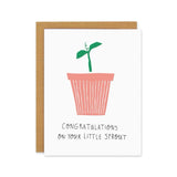 Badger & Burke Baby Card ~ Little Sprout