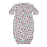 Baby Steps Convertible Gown ~ Ditsy Rose/White