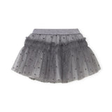 Mayoral Baby Girl Cardigan, l/s Tee & Tulle Skirt 3 Piece Set ~ Silver