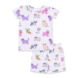 Angel Dear s/s Top & Shorts Pj Set ~ Fancy Dogs