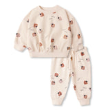 Quincy Mae Love Bug Relaxed Sweatshirt & Sweatpants Set ~ Petal