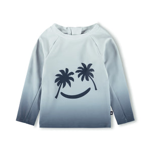 Molo Baby Nemo l/s Rashgaurd & Newton Swim Trunks Set ~ Baby Palm Smile