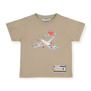Mayoral Boys Jet Plane s/s T-Shirt ~ Sesame