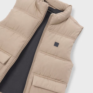 Mayoral Boys Puffer Vest ~ Dark Khaki
