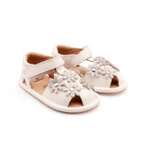 Old Soles Wild Flower Baby Sandal ~ Snow/Silver Glitter