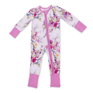 Angel Dear 2 Way Zipper Convertible Romper ~ Dahlia Floral