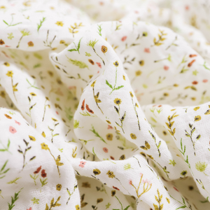 Little Unicorn Organic Cotton Muslin Swaddle ~ Floral Field