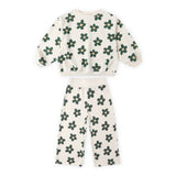 Rylee + Cru Baby Oversized Sweatshirt & Wide Leg Sweatpants Set ~ Daisy/Natural