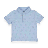 Mayoral Baby Boy Printed s/s Polo ~ Palms/Sky