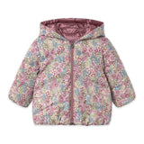 Mayoral Baby Girl Reversible Puffer Coat ~ Violet