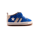 Old Soles Wos Baby Sneaker ~ Neon Blue Suede