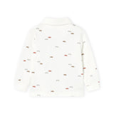 Mayoral Baby Boy l/s Cars Print Polo ~ Cream
