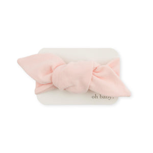 Oh Baby! Knotted Headband ~ Pale Pink